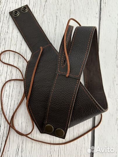 Широкий пояс. Натуральная кожа. Разные