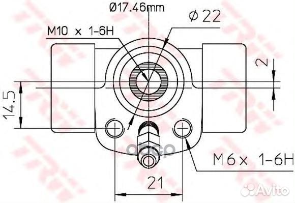 Цилиндр тормозной audi 100/80/VW caddy/G2/passa