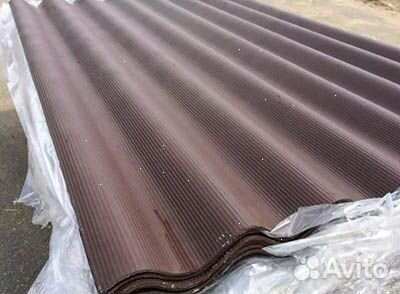 Шифер коричневый 7 волн