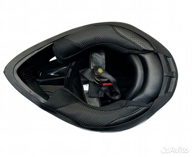 Шлем кроссовый детский Bilt Evo черный оранжевый XL