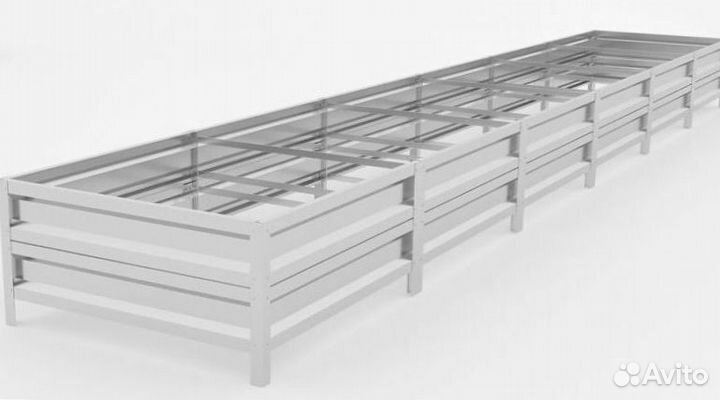 Грядки оцинкованные полимерные