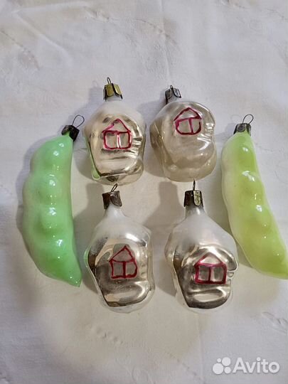 Ёлочные игрушки РСФСР антиквариат винтаж