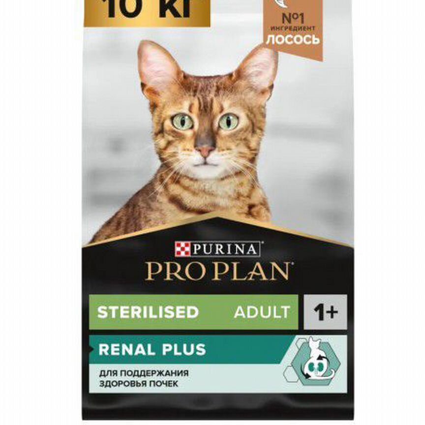 Сухой корм PRO plan Sterilised Renal Plus 10 кг