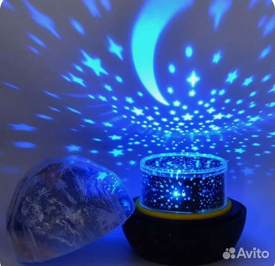 Ночник проектор вращающийся разноцветный