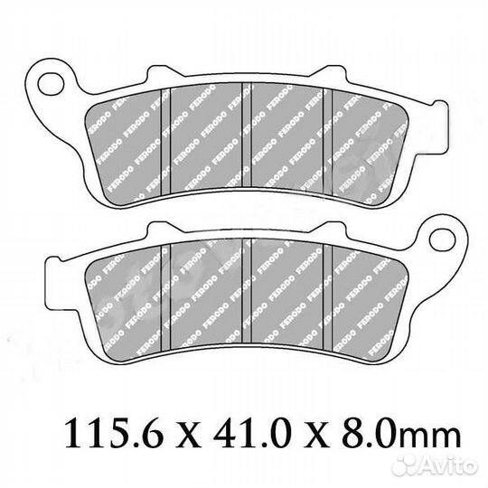 Колодки fdb2073 для Honda FES SilverWing X11