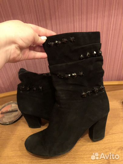 Сапоги женские натуральная замша 38 размер