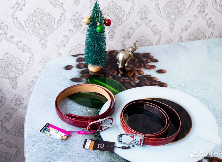 Ремень женский кожаный