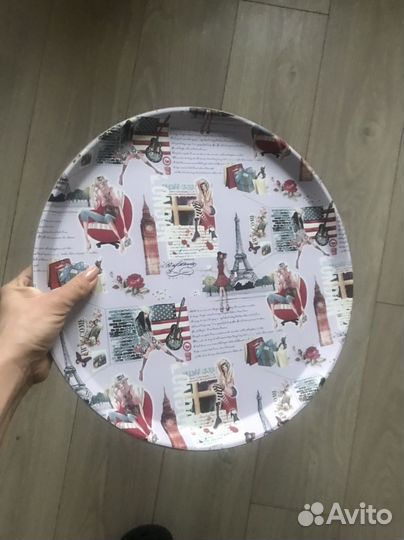 Новый поднос круглый 35,5 см
