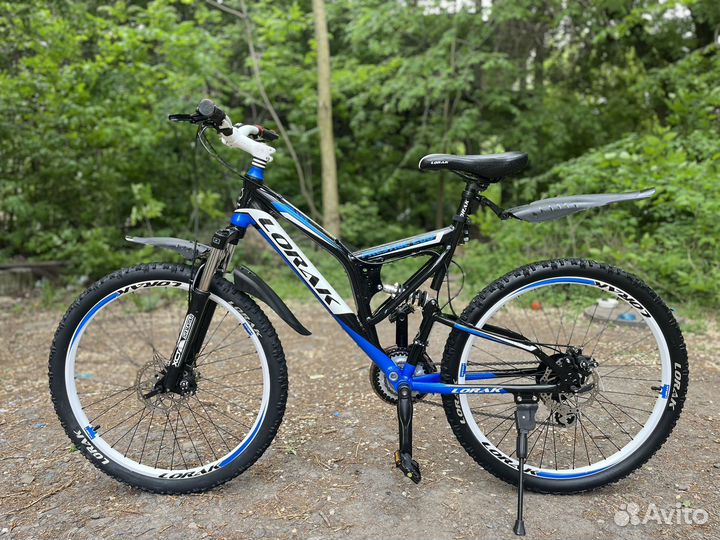 Велосипед скоростной двухподвесной отличное сост