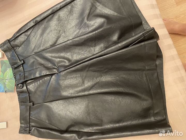 Шорты из экокожи, 44-46 р