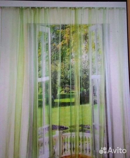 Тюль органза хамелеон 5 м ширина, 2 шт