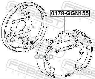Цилиндр тормозной задний 0178GGN155 Febest