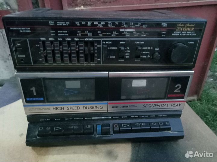 Дека кассетная, магнитофон на запчасти