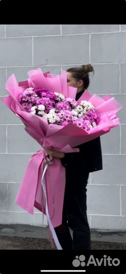 Букет гигант из хризантем