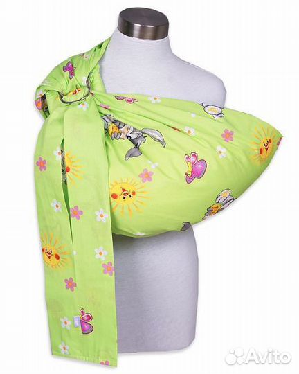 Новый слинг на кольцах из бязи