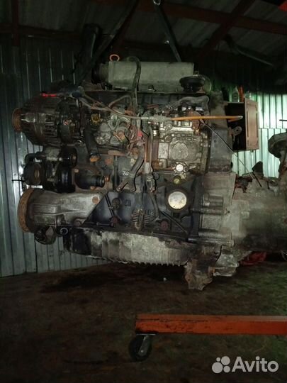 Двигатель volkswagen t4 2.4 aja аав