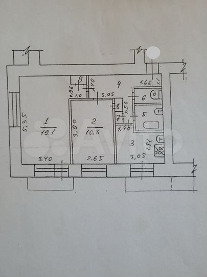 2-к. квартира, 47 м², 4/9 эт.