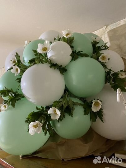 Букет из шаров и цветов