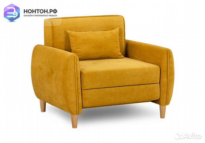 Кресло еврокнижка Анита желтое