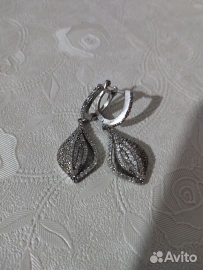 Серьги и кольцо серебро, серебряные изделия