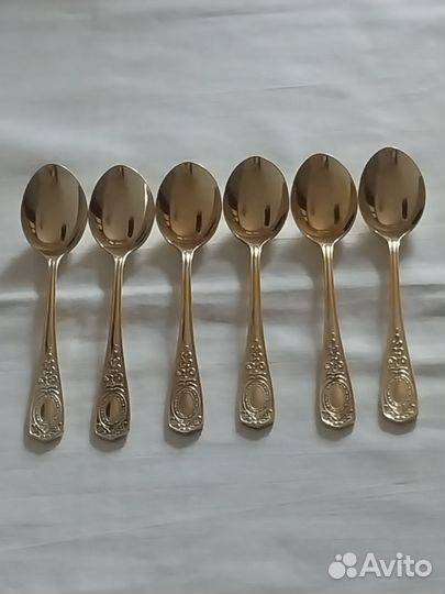 Чайные ложки с позолотой Клеймо. СССР