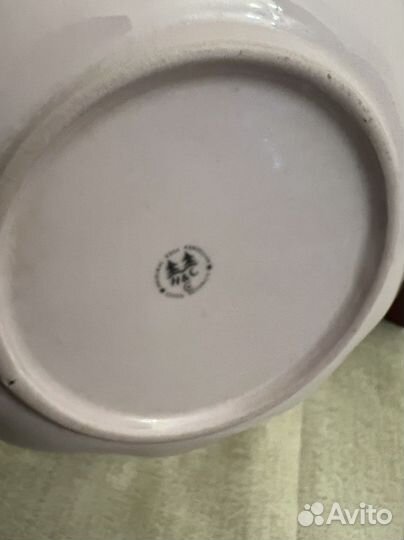 Блюдо, конфетница, Чехия, розовый фарфор