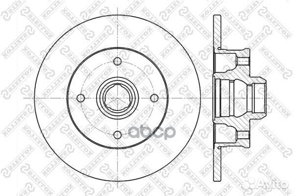 6020-9935-SX диск тормозной задний VW Golf/Pas