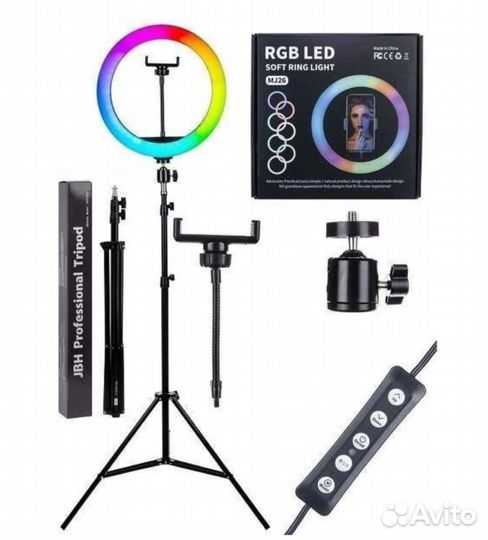 NEW Кольцевая лампа Soft Ring Light MJ26, 26 см