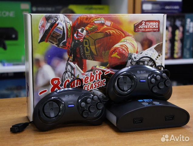 Игровая приставка мото-300 (8 Bit) +300 игр