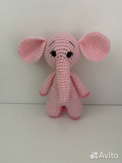 Ёжик/слоник/бегемотик/ослик. Вязаная игрушка