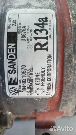 Компрессор кондиционера на VW touran BKC 1,9 TDI