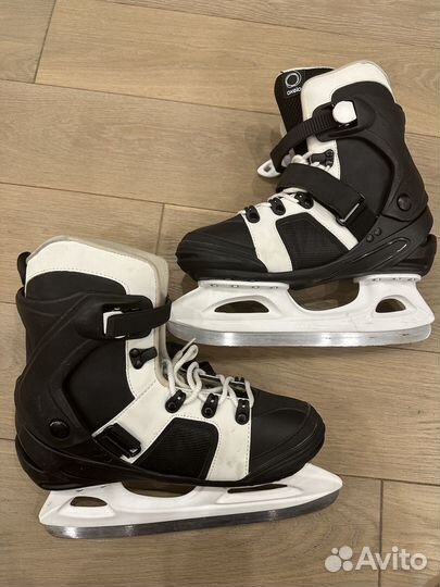 Мужские хокейные коньки Oxelo (черные, 42 размер)