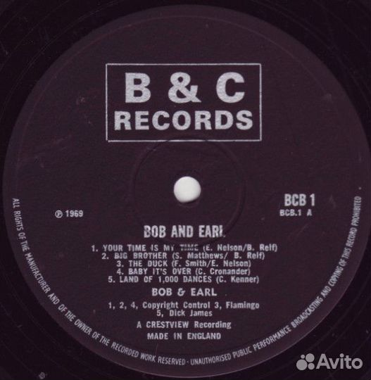 LP.Bob & Earl - Bob & Earl - 1969