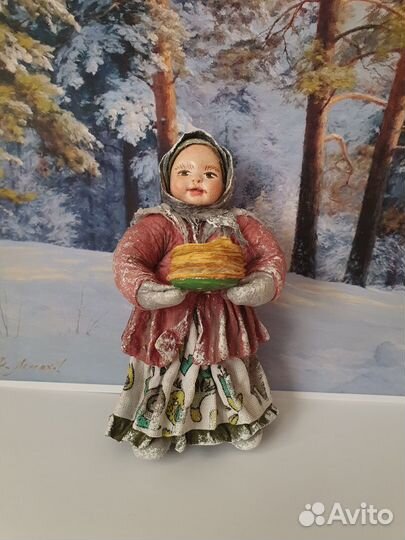 Ватные елочные игрушки