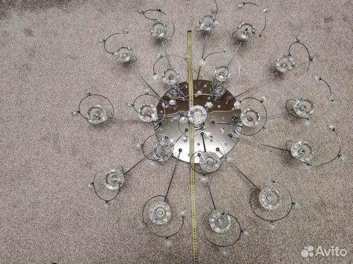 Люстра хрустальная, с дистанционным управлением