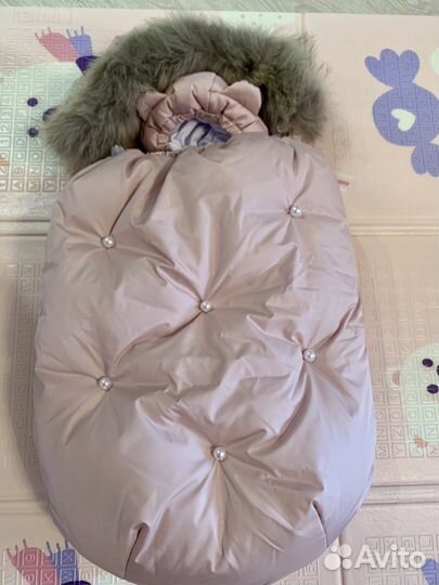 Зимний конверт на выписку Luxury Baby