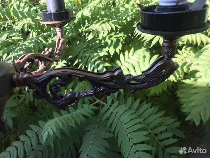 Люстра светильник под бронзу 5 рожков Дельфины