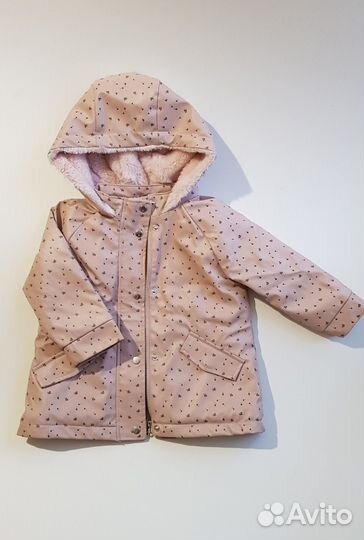 Утепленный дождевик zara, рост 86