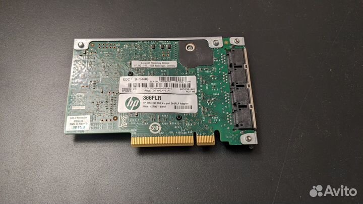 Cisco C3KX-NM-10G, HP 366FLR, TE100-pciwn