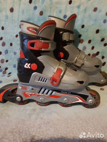 Роликовые коньки детские раздвижные