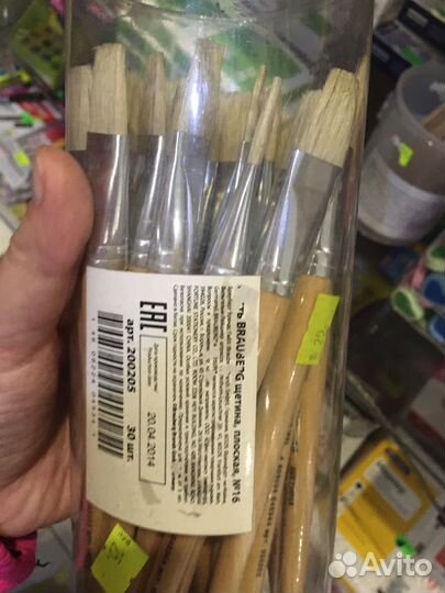 Кисть пони белка щетина №1, 2, 3, 4 10 12 6 0 4 7