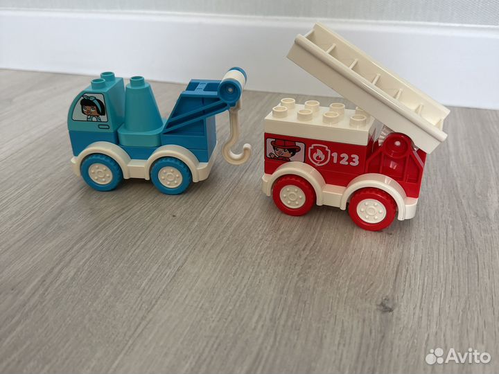 Lego Duplo 10917 10918 пожарная машина и эвакуатор