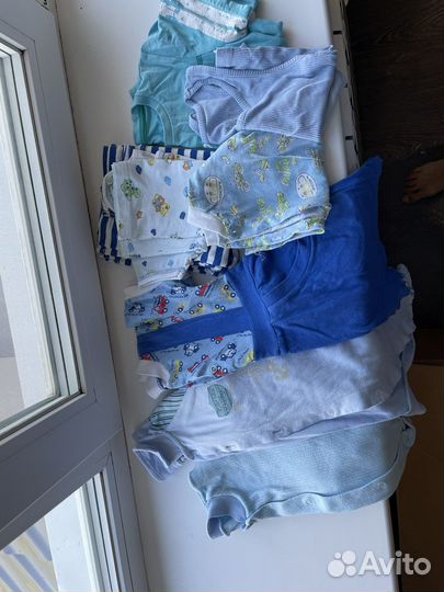 Детская одежда пакетом на мальчика 0-2 года