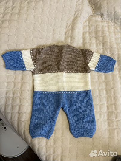 Вязаный комбинезон 56-62