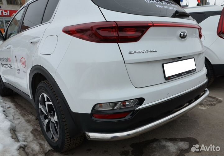 KIA Sportage 2018 рестайлинг) защита зад. бампера