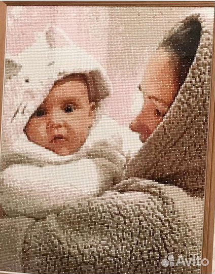 Алмазная выкладка портрета по вашему фото