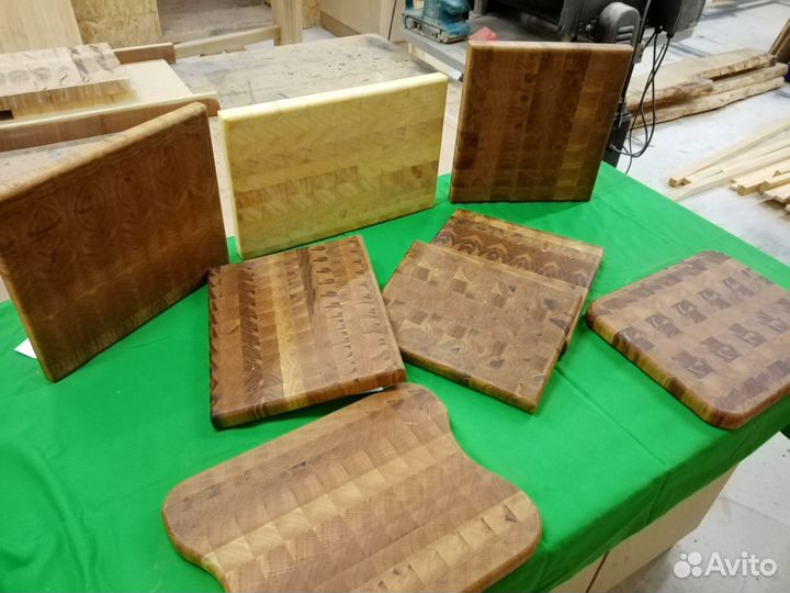 Торцевая разделочная доска из дуба