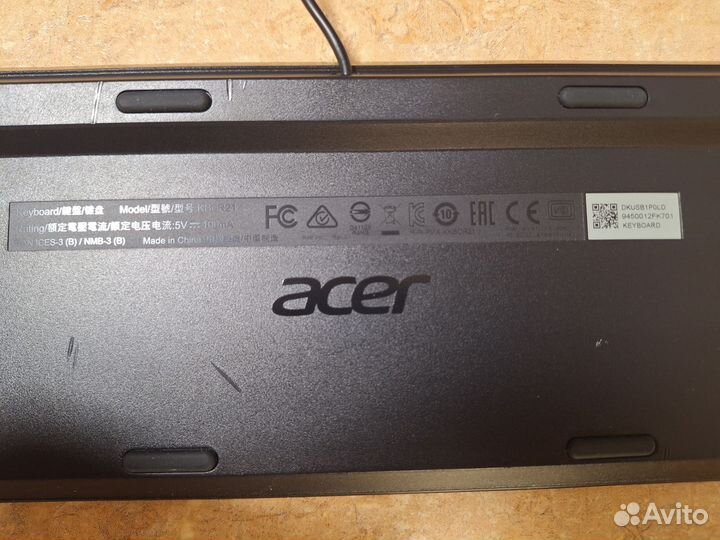 Клавиатура проводная acer kbgr21