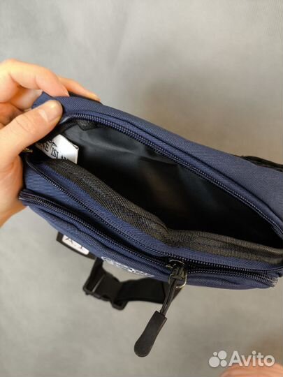 Поясная сумка мужская stone island синяя новая