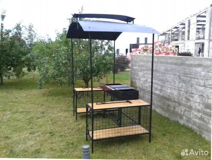 Мангал С печкой под казан